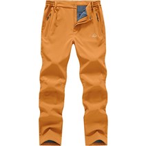 일본 몽벨 캠핑 montbell YSENTO 가을 겨울용 등산 팬츠 맨즈 아웃도어 롱 방수 뒤 기모 두꺼운 통기 방한, 08 62-오렌지_05 3XL