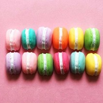 하프마카롱 미니 패밀리 냉장고 자석 12개세트, 마카롱냉장고자석(12P)
