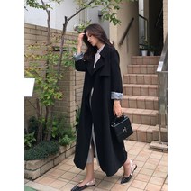 여자 봄가을 더블버튼 트렌치코트 재킷 캐주얼 미시 자켓 바바리 코트 인박카131