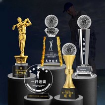 홀인원피규어 기념패 골프트로피 싱글패 인테리어 골프회, K
