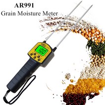 AR991 Grain Moisture Meter Hygrometer Digital For Corn Wheat Rice Bean Wheat Fodder Rapeseed Seed 42