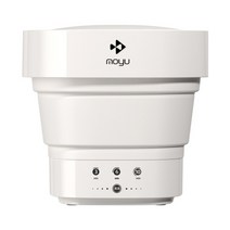 미니 세탁기 휴대용 캠핑 속옷 양말 여행 xiaomi 전기 가정용 접이식 배럴 아기 옷 청소기 여행용, 하얀, 유럽 ​​연합