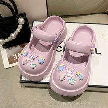 Z3JC 메리제인 통굽 미끄럼방지 EVA 여성동 샌들