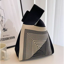 여성 쁘띠 니트 손가방 니트백 에코백 손목가방 연장끈 증정 35cmx20cm