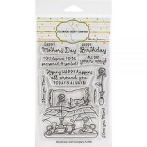 Colorado Craft Company 투명 스탬프 10.2 x 15.2cm4 6인치 - 엄마용 117893