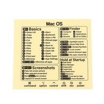 고주파실링기 컴퓨터 참조 키보드 단축키 스티커 Windows PC 노트북 데스크탑 라이트룸 Macbook 용, [05] E