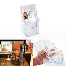굿마켓 리플렛진열대 A6 2단 리플릿거치대 아크릴꽂이 브로셔꽂이 카탈로그스탠드