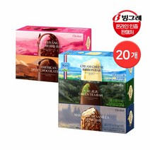 빙그레 끌레도르 카톤 바 아이스크림 20개 / 마다가스카르 바닐라아몬드 청정제주녹차 끼리크림치즈 딸기 초콜릿, 카톤 바 딸기 20개