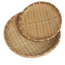 실용적인 대나무채반 원형 소쿠리 명절음식 제사음식 밧드 대나무 소쿠리 미디어나무, 32cm