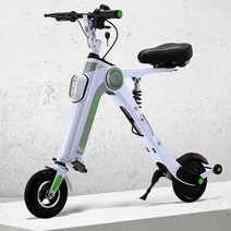 전기자전거 접이식 배달용 출퇴근용 산악용 가벼운 접이식 성인용 전기 자전거 스쿠터 새로운 디자인, 01 white, 한개옵션1