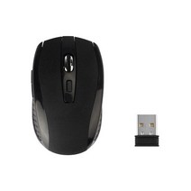 RYRA-2.4GHz 무선 마우스조절 DPI 마우스6 버튼광학 게임 마우스게이머 마우스pc용 B 수신기 포함 호환, 04 Rubber Black