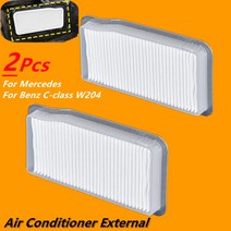 벤츠 C 클래스 W204 E 쿠페 GLK GLK260 GLK300 GLK350 ft999에 대 한 메르세데스에 2Pcs 에어컨 외부 캐빈 필터