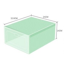 플라스틱 투명한 구두 상자 홈 부팅 쌓을 수있는 접이식 스토리지 주최자 다기능 방진 대합 조개 껍질 프레임, A5_6PCS