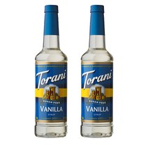 Torani Sugar Free Syrup Vanilla 토라니 무설탕 바닐라 시럽 750ml(25.4oz) 2병, 750ml