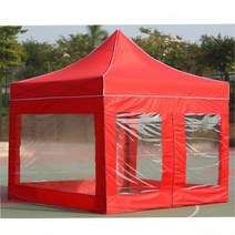 학교 행사용 투명창 벽면 캐노피천막 세트 캠핑 루프탑 장사용 차광막 포차, 1개, 투명풀3X3 베/브
