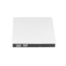 외장 cd롬 외부 USB 2.0 고속 DL DVD RW 버너 CD 라이터 슬림 휴대용 광학 드라이브 노트북 pc용, 01 WHITE