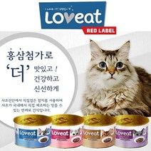 도그씨 사조 러브잇 레드라벨 160gx24개 4종 국내산 고양이캔, 01. 흰살참치와 맛살 160g×24개
