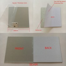 인테리어 카페 거울 붙이는 대형 전신 거울 거실 화장실 벽 비정형 거울 700 1000 직경 아크릴 라운드 스티커 플라스틱 호텔 장식 벽화, 실버 평방 ADHES
