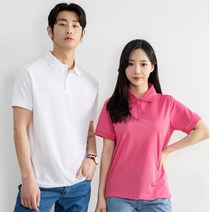 커플 시밀러룩 여름 데일리 반팔 티셔츠 쿨론 카라
