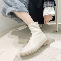 홍대언니 여성 지퍼 앵클삭스부츠 CB63B0507 (3cm)