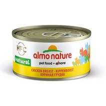 알모네이쳐 HFC 내츄럴캣 고양이 습식캔 주식캔, 70g, 닭가슴살 70g