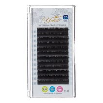 타원 속눈썹 아이래쉬 익스텐션 1 리얼 클래식 플랫 래쉬 매트 내추럴 소프트 실 용품, D, 0.15mm_Mix 8-15mm | Black