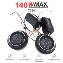 2pcs 140w 미니 돔 트위터 범용 12v 내구성 고효율 자동차 스피커 서브우퍼 자동차 오디오 시스템