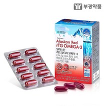 rTG오메가3 부광메디카 알래스칸 레드 알티지오메가3 1개월 인지질 아스타잔틴 함유 혈행개선 rTG오메가, 1ea