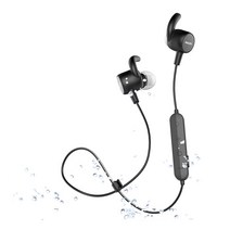 필립스 목걸이형 스포츠 심박수 측정 통화 소음 저감 무선 블루투스이어폰, 블랙, TASN503BK/93