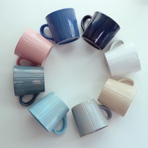 로얄베일 스트라이프 머그컵 -350ml, 화이트
