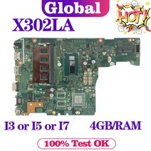 KEFU F302LA 메인 보드 F302LJ X302LJ X302LA P302LA P302LJ 노트북 마더 보드 I3 I5 I7 4 세대/5 세대 CPU 4GB/RAM UMA/V, 4GB I3-5005U V2G
