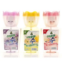 산도깨비 아로마 수 400ml /3종 택1/액체형/실내/사무실/거실/주방/침실용 방향제, 피치