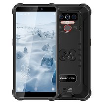 핸드폰 싸게 사는 법 oukitel wp5 5 53939hd ip68 방수 안드로이드 10 18 9 쿼드 코어 4GB 32GB 18 9 13mp mt6761 8000mah 4g, 공식 표준, 검은색