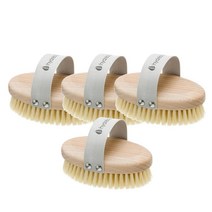 선인장 파이버 강모 Hydrea London Beech Wood Body Brush, 4팩