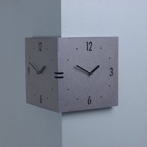 타임데코 코너시계(Big) 그레이(Coner Big Gray), 뷰티덕스 본상품선택