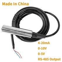 에어레귤레이터 수위 트랜스미터 5M 10M 20M 액체 레벨 센서 420mA 010V RS485 측정기 변환기, 1.1M Range 1M Cable - 420mA Ou