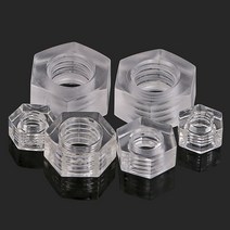 차량 너트 볼트투명 나일론 육각 전체 너트 플라스틱 M3 10-50 개, 03 M5_03 50pcs