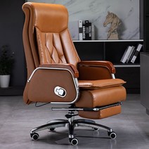 대표님의자 사장 회장 의자 리클라이닝 브라운, 빈티지 브라운 소가죽