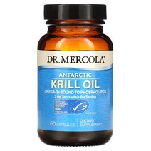 Dr. Mercola 남극 크릴 오일 60 캡슐 353589, 60 개