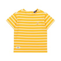 캉골키즈 AK원주점 캉골키즈 숏 슬리브 스트라이프 티셔츠 PB 0404 머스타드