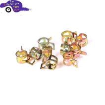10 pcs 5mm 6mm7mm 8mm 10mm 오토바이 스프링 클립 진공 연료 호스 라인 실리콘 파이프 에어 튜브 밴드 클램프 패스너 atv