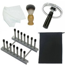 5 in 1 비닐 클리닝 키트 LP 레코드 클리너 클램프 물 청소 브러시 천 건조 랙, 플라스틱 손잡이