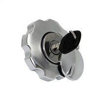 오토바이연료캡 연료 탱크 캡 커버 스위치 키 인감 혼다 CG125 CB100 오토바이 가스 지원, 02 Chrome