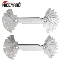 형틀 각도 틈새 게이지 Niceyard 측정 도구 미터법 휘트워스 피치 접는 60 및, 60 미터법