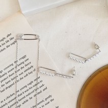 교복몰 serac 클립 큐빅 목걸이 주얼리 패션목걸이