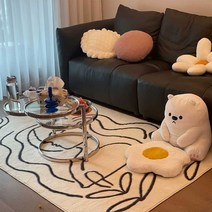 사이잘룩러그 감성 디자인 사계절 직사각형 카페트