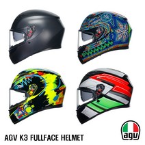 AGV K3 풀페이스 헬멧 아시안핏 핀락 증정, 2.윙 블랙/이태리
