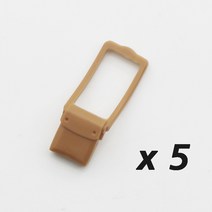 중국레고 호환 도시 MOC 벽돌 부품 빌딩 블록 장교 가구 액세서리 키트 DIY 완구 노트북 컴퓨터 컵 전화 가, 20 5pcs brown bag