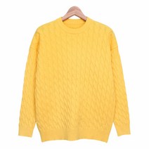 [KT알파쇼핑]스콰즈 니트 SFIT003 11COLOR 남여공용 라운드넥 꽈배기 니트티셔츠 시밀러룩