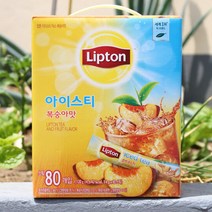 립톤 아이스티 믹스 복숭아맛, 14g, 80스틱